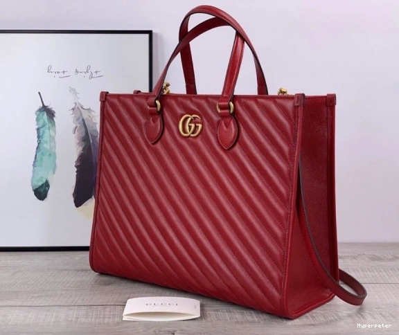 Hyper Peter GUCCI GG tote Marmont medium bag 0824